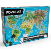 Пъзел за деца, Карта на света, 160 части