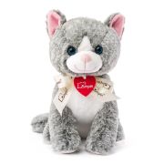 Плюшено коте, Мадлен, 25 см, тъмно сиво