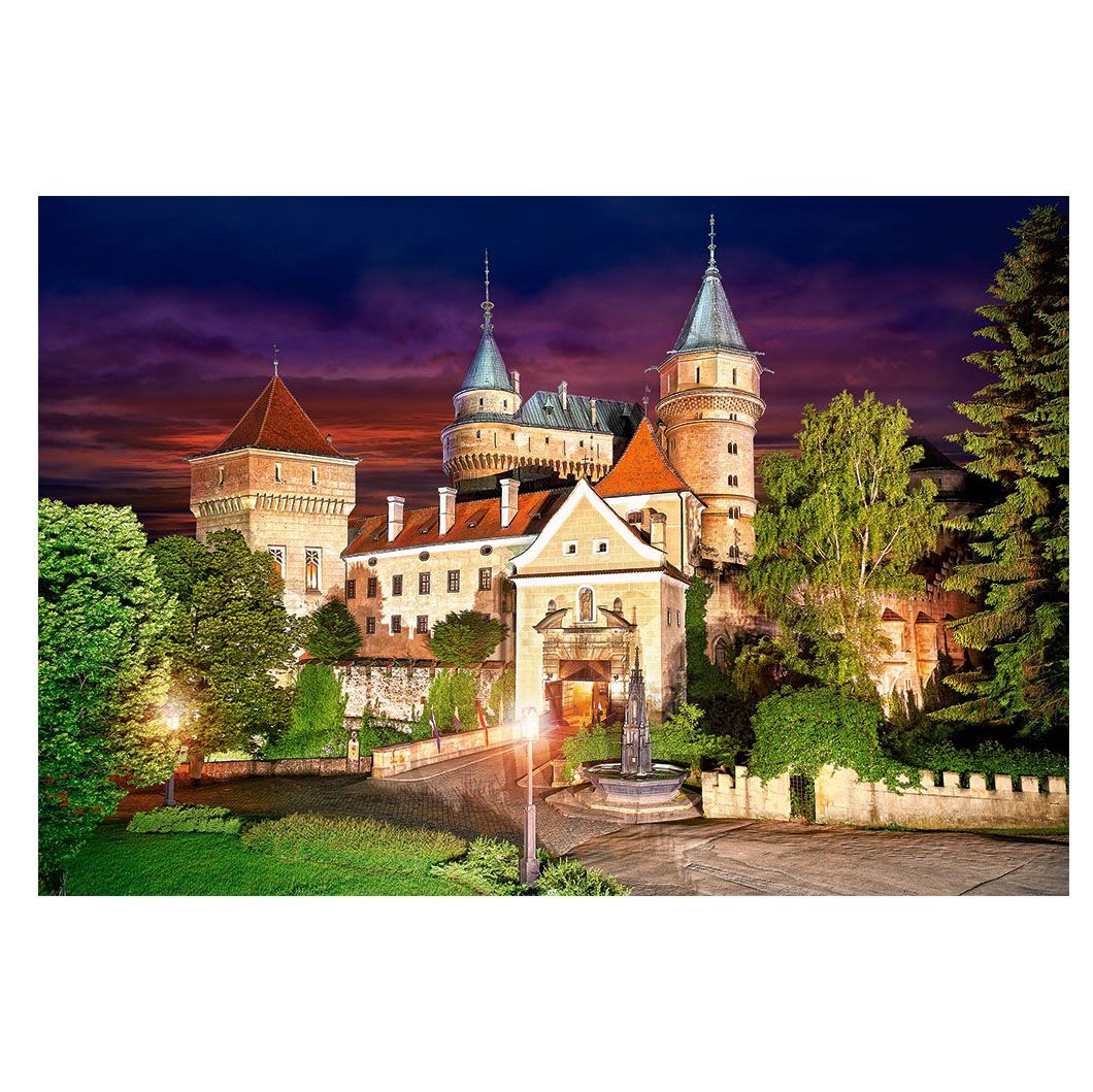 Бойницки замък през нощта, Словакия, пъзел 1000 части
