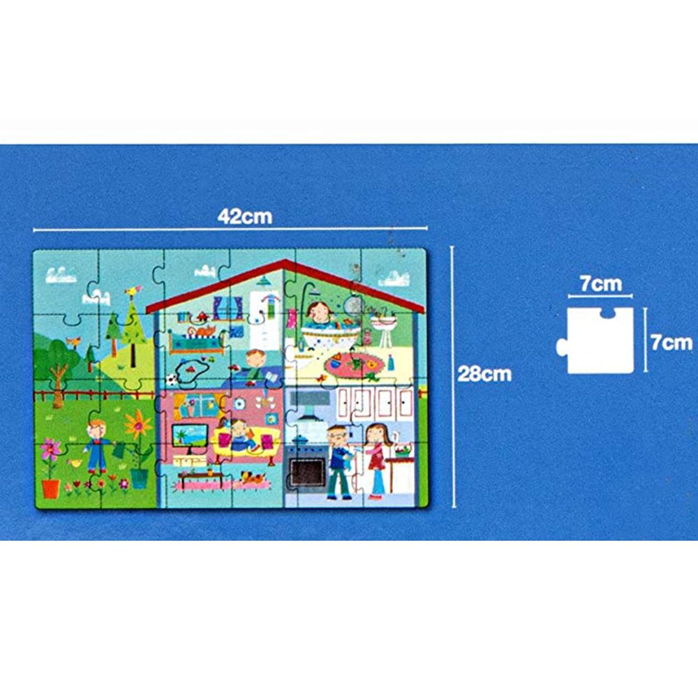 Занимателен пъзел в къщичка, Създай си дом, 24 елемента