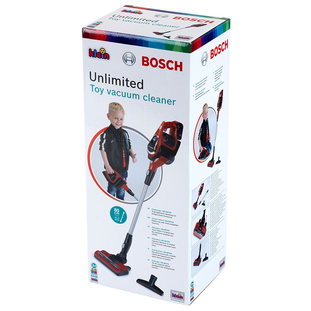 Bosch Unlimited Детска прахосмукачка, червена