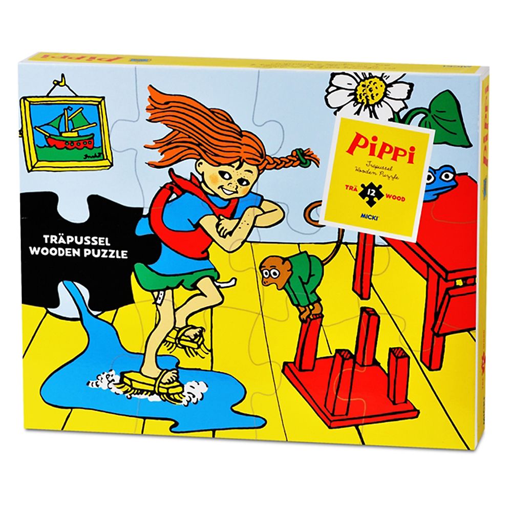 Micki PIPPI, Детски дървен пъзел, Пипи Дългото чорапче, 12 части