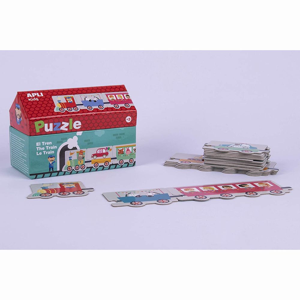 Занимателен пъзел в къщичка, Композирай влакче, 20 елемента