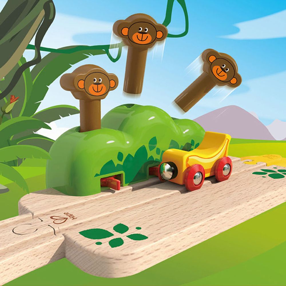 Дървена релса, Скачащи маймунки
