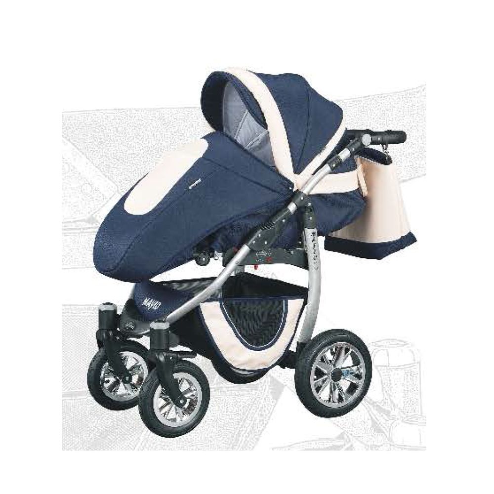 Комплект количка за бебе и кош Leo 2 в 1