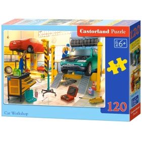 Castorland, Автосервиз, пъзел 120 части