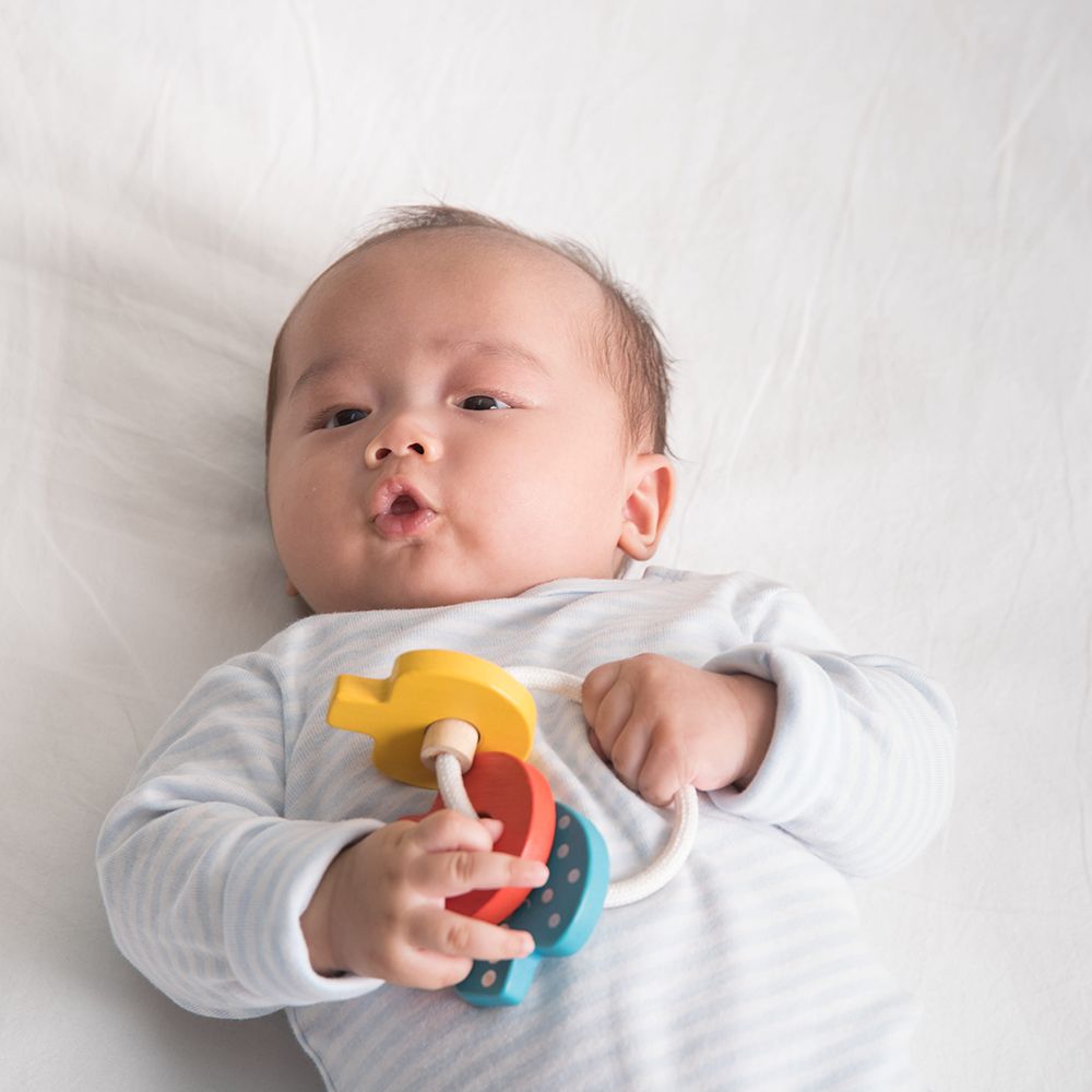 Дървена дрънкалка, Бебешки ключета