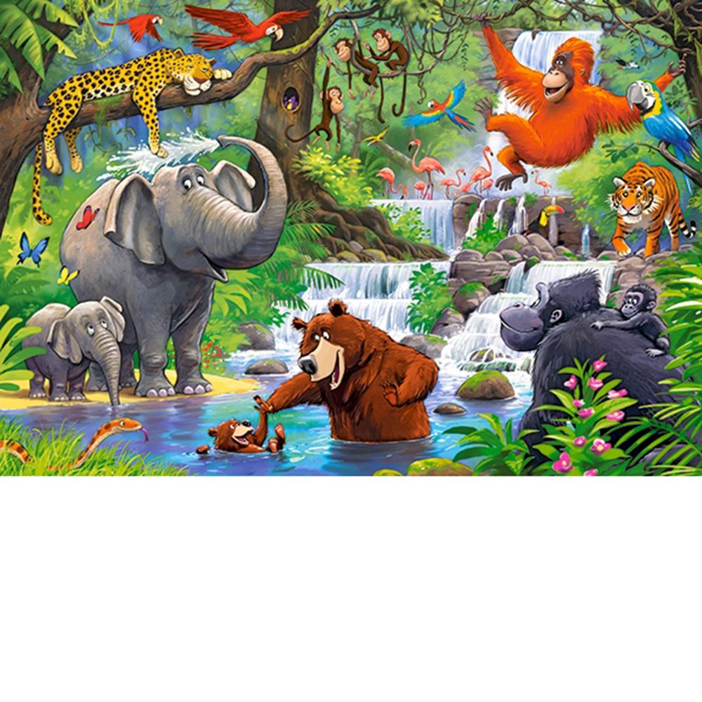 Животни от джунглата, пъзел MAXI, 40 части