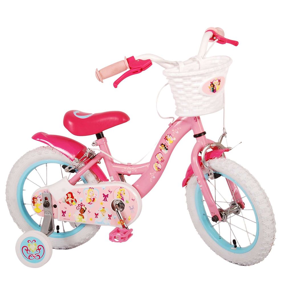 Детски велосипед с помощни колела, Disney Princess, 14 инча