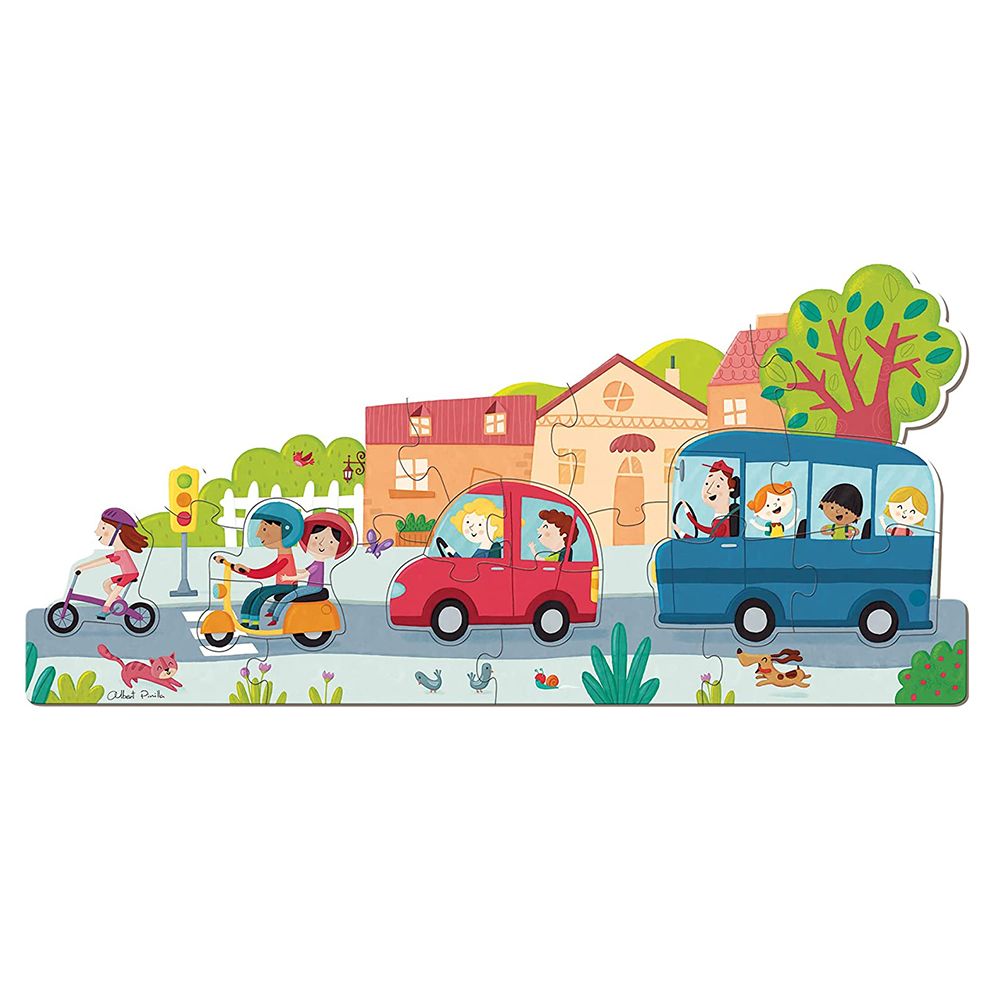 Прогресивен пъзел град, 18 XXL части