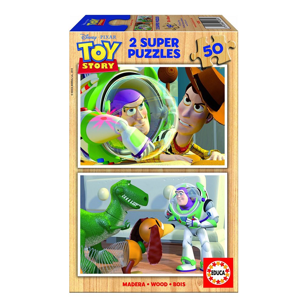 Educa, Играта на играчките 3, пъзел с 2 x 50 дървени части
