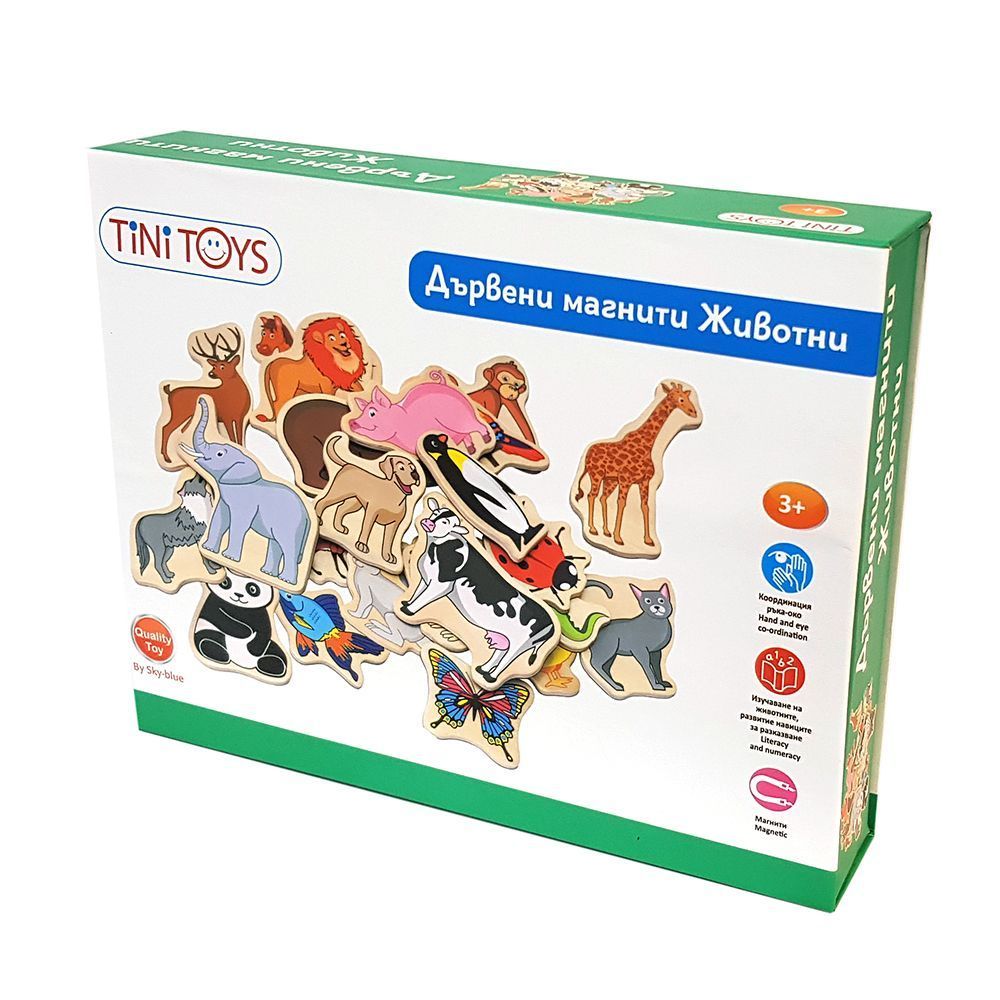 Tini Toys, Дървени магнити Животни