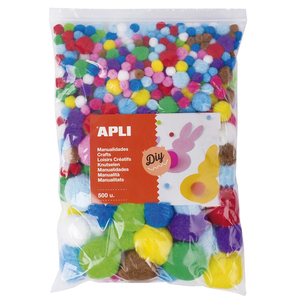 Apli kids, Помпони за апликиране, МAXI, 500 броя