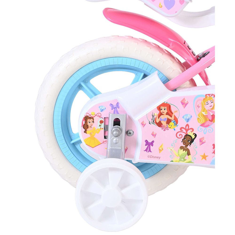 Детски велосипед с помощни колела, Дисни принцеси, 12 инча