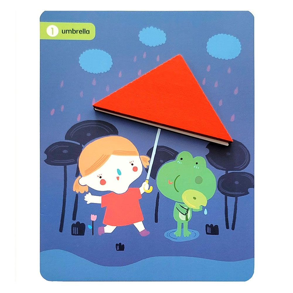 Танграм квадрат - задачи с цветни геометрични дървени фигури