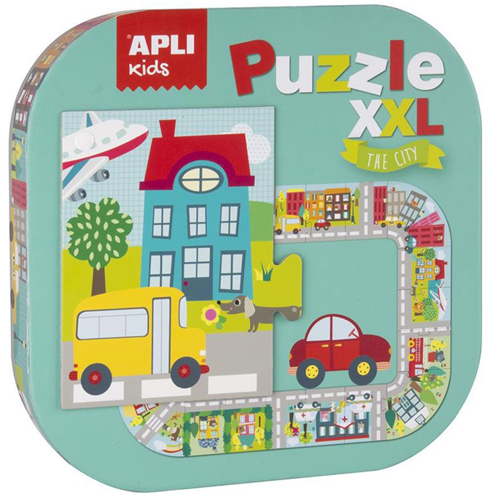 Apli kids, Занимателен пъзел, Градът на животните, 20 елемента