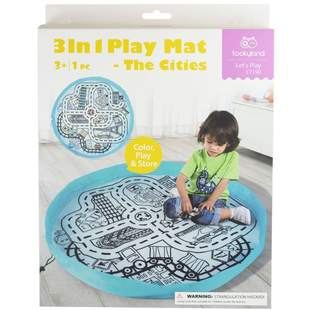 Постелка за игра, 3 в 1, Град