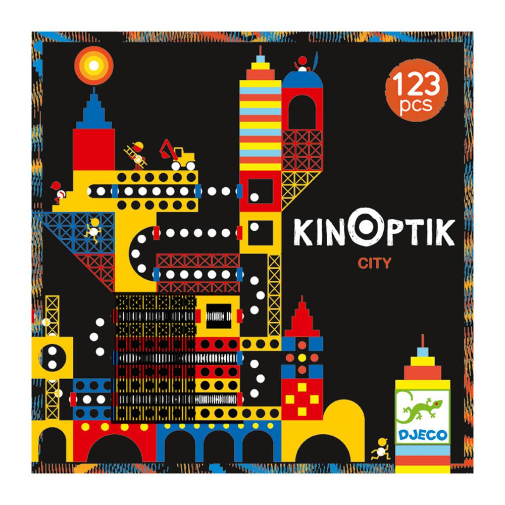 Kinoptik, Магнитен пъзел, Анимирани картини, Град, Djeco