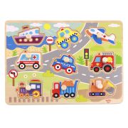 Дървен пъзел с дръжки, Превозни средства