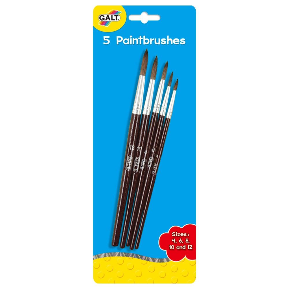 Galt Toys, Четки за рисуване, 5 броя