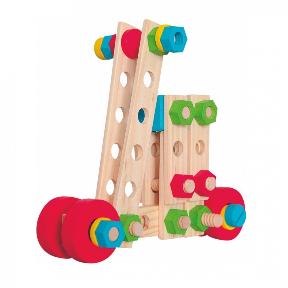 Woodyland, Дървен конструктор в кофа, 140 части