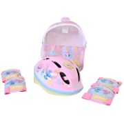 Детски комплект каска и протектори, Стич