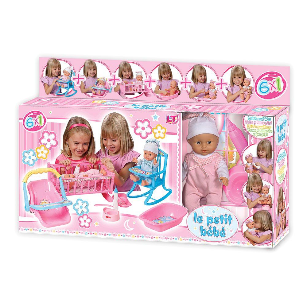 Loko Toys, L, Бебе-кукла, комплект  в 1, Le Petit Bebe, 32 см.