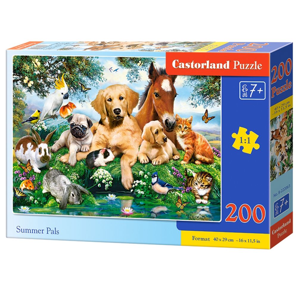 Castorland, Летни приятели, пъзел 200 части