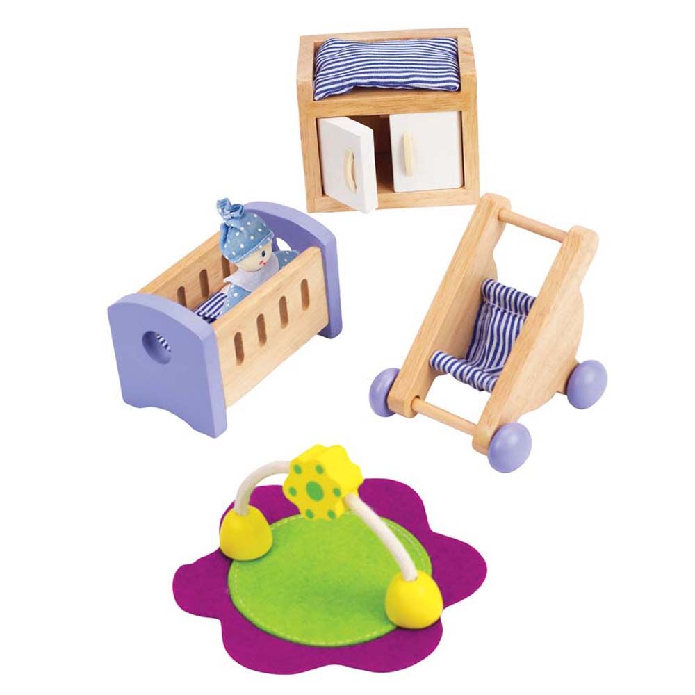 Hape, Мебели за къща за кукли, Бебешка стая