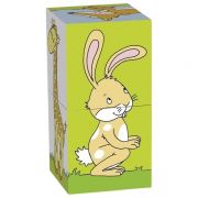 Дървени кубчета за най-малките, Животни, 2 бр.