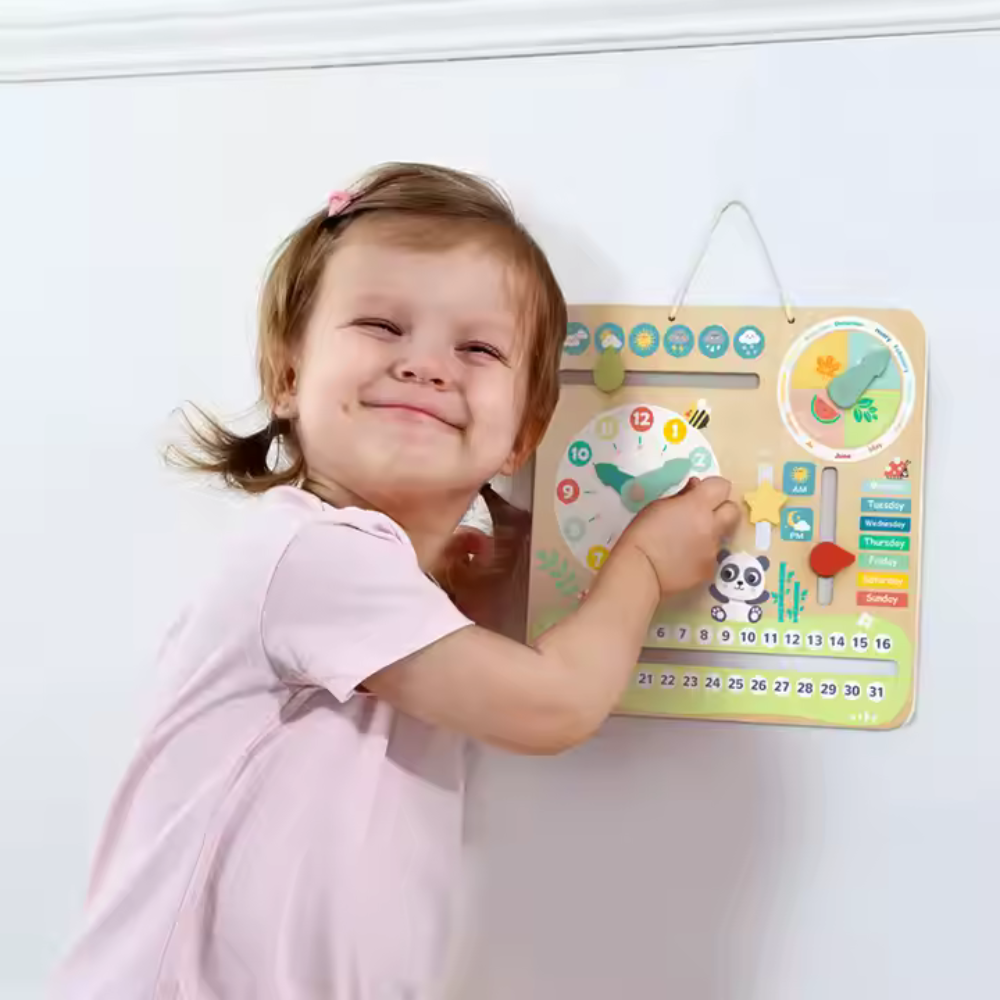 Моят първи календар - дървена образователна играчка