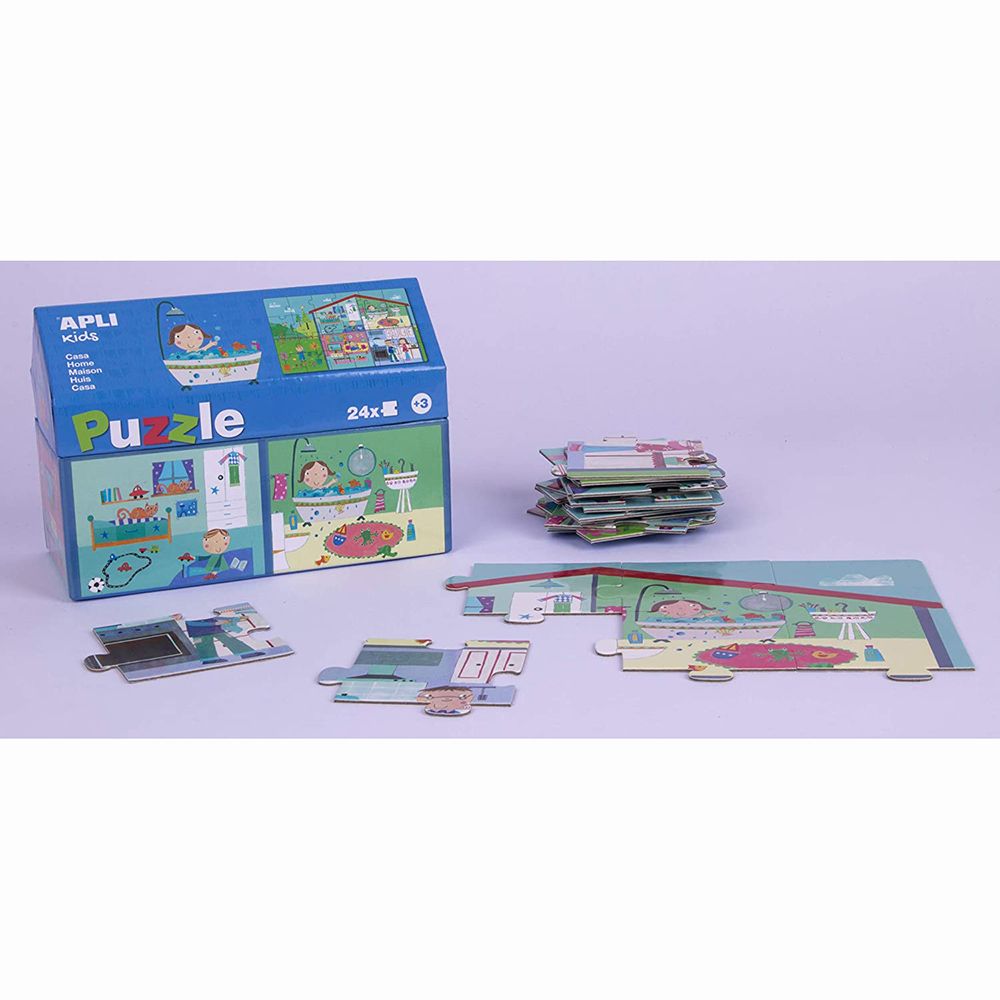 Занимателен пъзел в къщичка, Създай си дом, 24 елемента