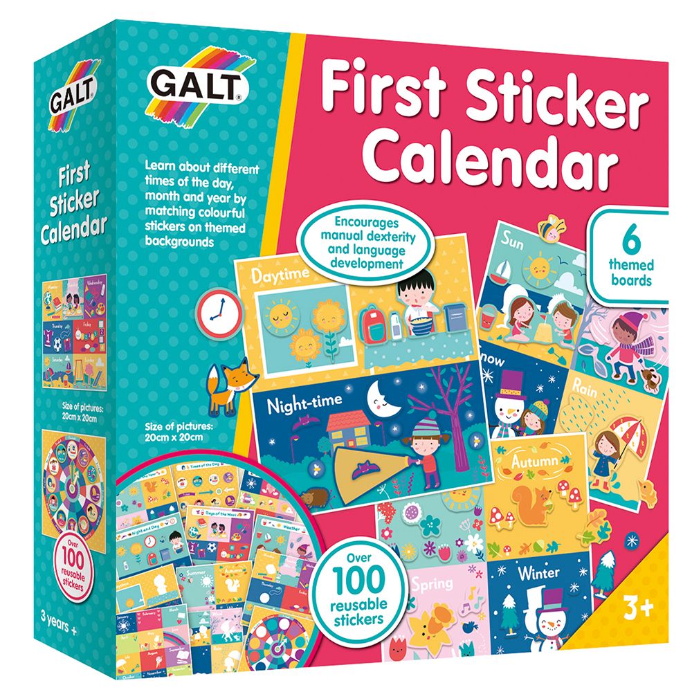 Galt Toys, Моят първи календар с многократни стикери
