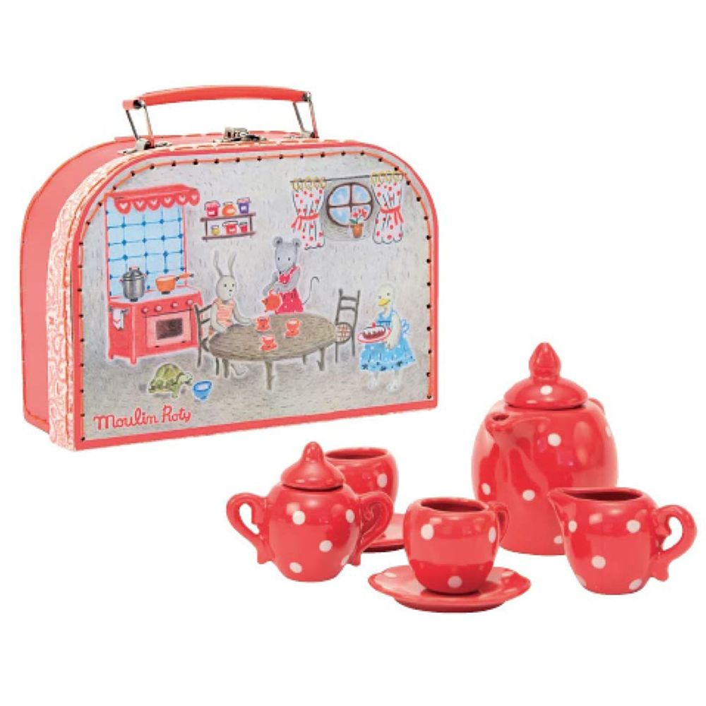 Детски керамичен комплект за чай, Точици