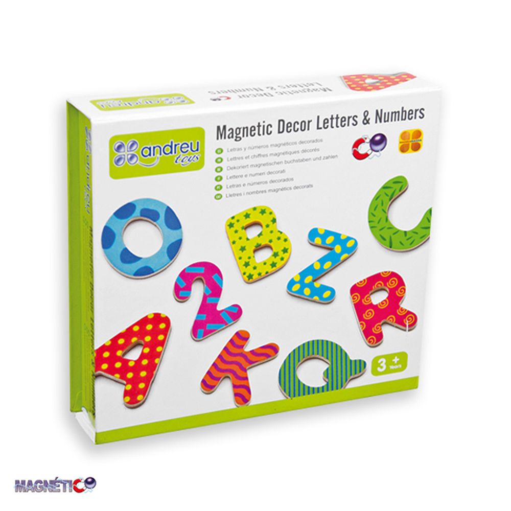 Andreu toys, Магнитни букви и цифри, многоцветни