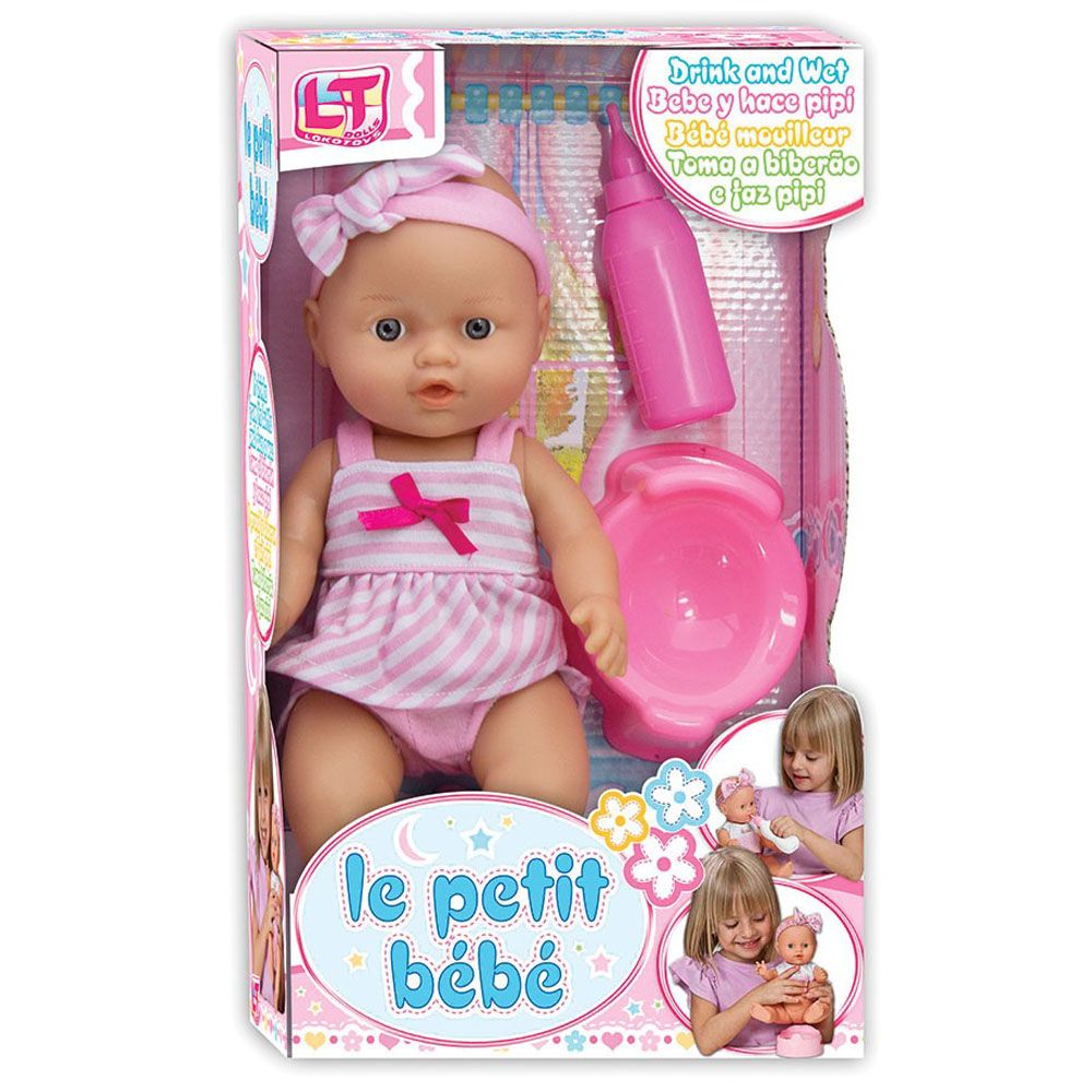 L, Пишкащо бебе-кукла, Le Petit Bebe, 32 см.