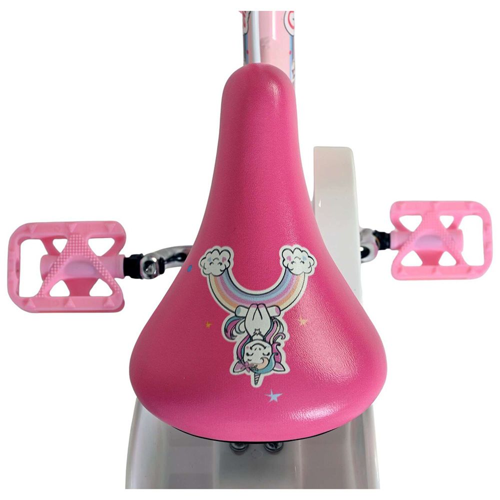 Детски велосипед с помощни колела, Volare Unicorn, 12 инча