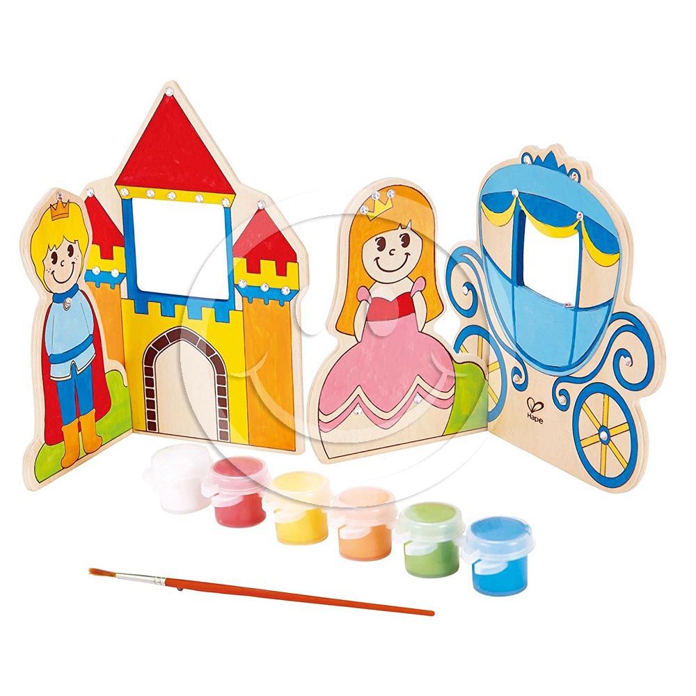 Hape, Дървен комплект, Оцвети и играй, В страната на приказките