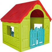 Детска сгъваема къща за игра, зелена