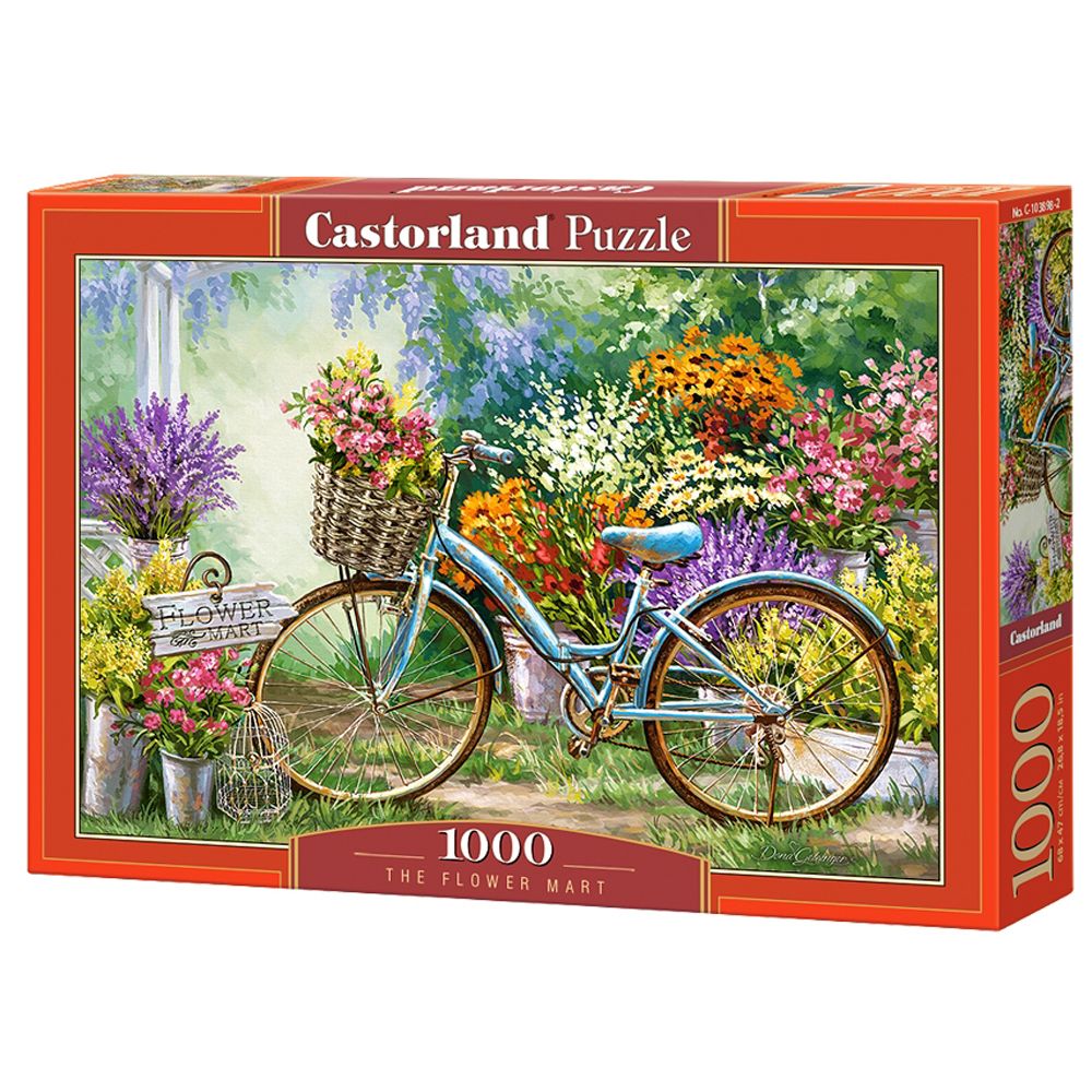 Castorland, Пазар за цветя, Дона Гелсингер, пъзел 1000 части