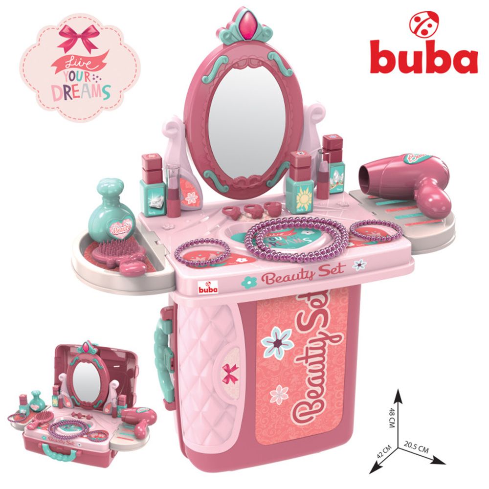 Buba, Розова детска тоалетка, куфар