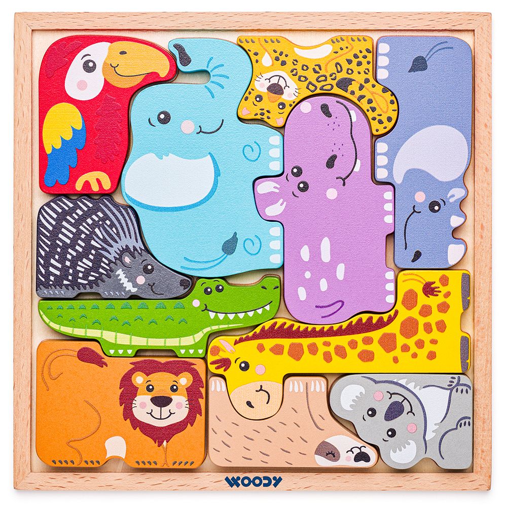 Woodyland, Пъзел и игра за баланс, Животни, 2 в 1