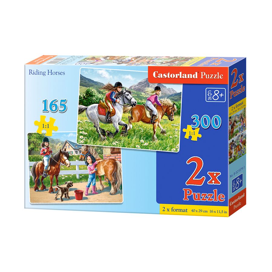 Castorland, Коне за езда, два пъзела 165 и 300 части