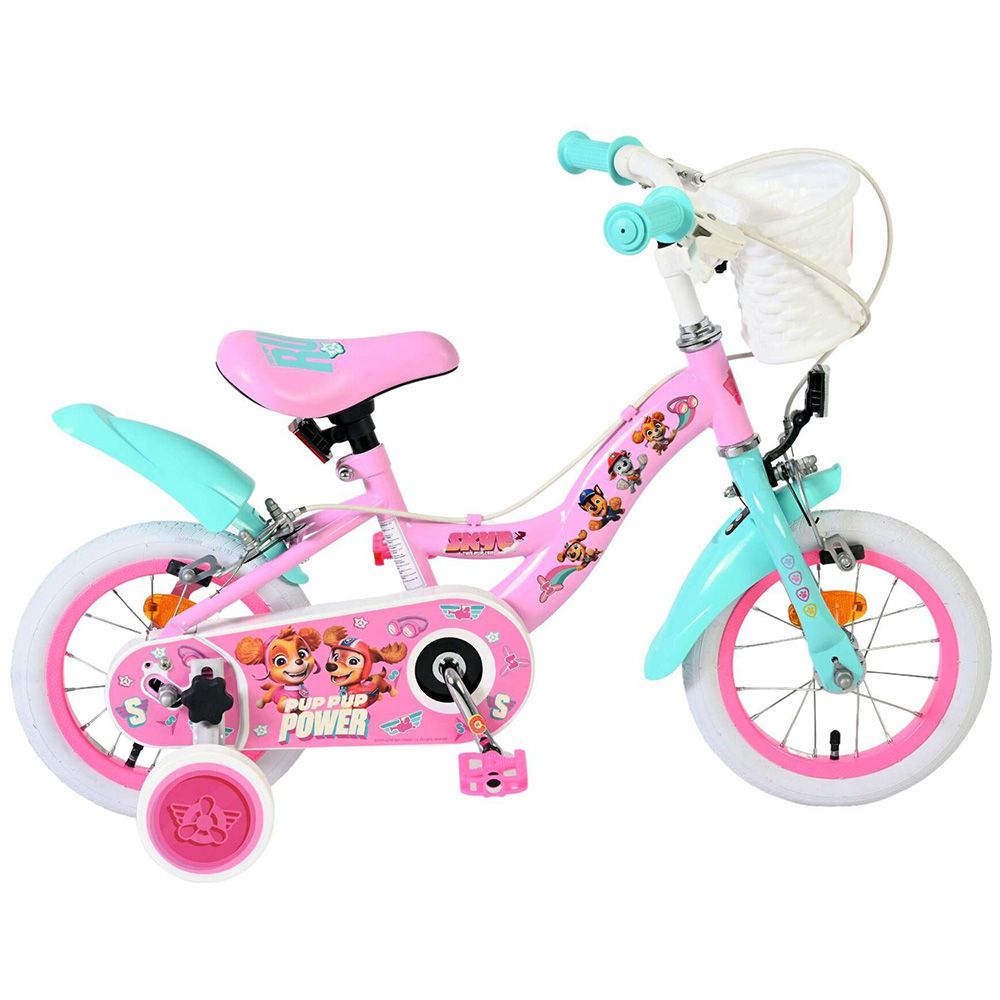 E&L Company, Детски велосипед с помощни колела, Paw Patrol, 12 инча, Момичета