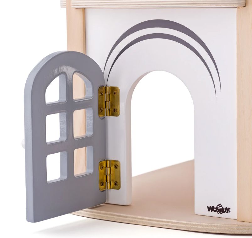 Дървена къща за кукли, с обзавеждане, Изабел