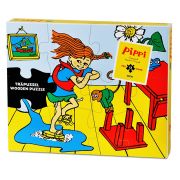 Детски дървен пъзел, Пипи Дългото чорапче, 12 части