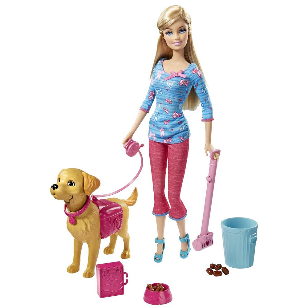 MATTEL, Barbie  Кукла Барби с кученце Тафи