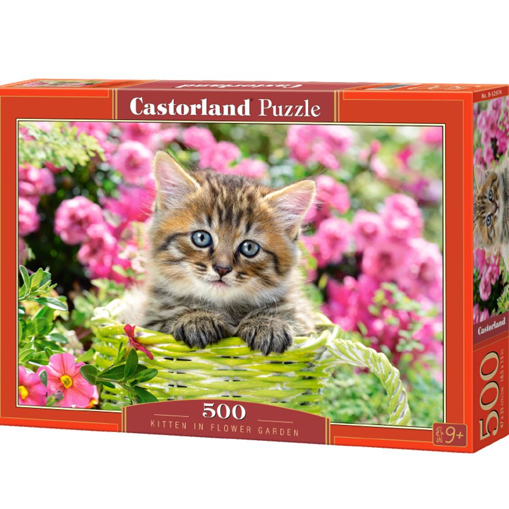 Castorland, Котенце в градината, пъзел 500 части