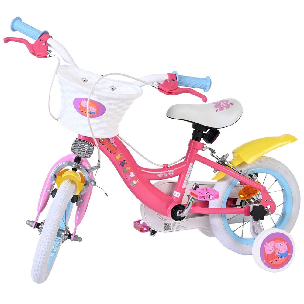 Детски велосипед с помощни колела, Peppa Pig, 12 инча