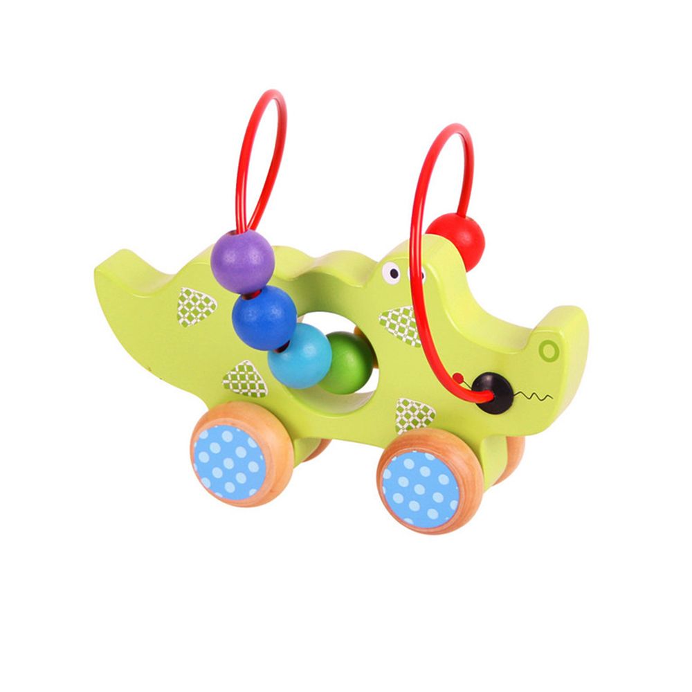 BIGJIGS, Играчка за бутане-лабиринт, Крокодил